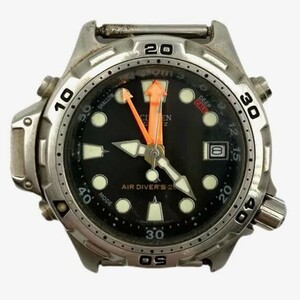 仙5【ケースのみ】CITIZEN AIR DIVER200M 5811-F80081 腕時計 デイト クォーツ アナログ ブラック文字盤 3針 シチズン エアダイバー 200M