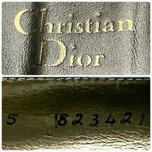 仙6 Christian Dior オープントゥ パンプス サイズ5 22.0センチ ブラックカラー ステッチ デザイン クリスチャンディオール レディース_画像8