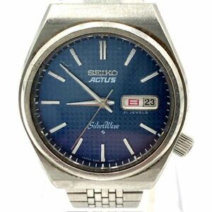 仙12【稼働】SEIKO ACTUS Silver Wave 6306-8010 腕時計 自動巻き デイデイト アナログ 3針 セイコー アクタス シルバーウェーブ