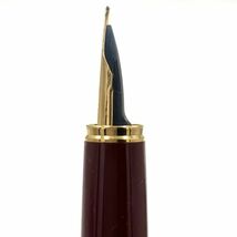 仙28 PILOT Lady 万年筆 ペン先 14K-585 レッドカラー スペアインキ付き 箱付き 筆記用具 文房具 パイロット レディ_画像4