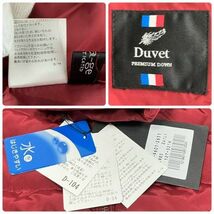 仙11【新品未使用】noa-ge Duvet ショートダウンジャケット Lサイズ レッドカラー レディース 撥水加工 フェイクファー ノアジェ デェベ 赤_画像7