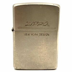 仙18 ZIPPO NEW YORK DESIGN オイルライター ライター ジッポー ニューヨーク デザイン シルバーカラー 喫煙グッズ