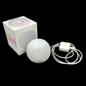 仙22【美品】Apple Home Pod mini MY5H2J/A スマートスピーカー Model:A237 ホワイト アップル ホームポッドミニ