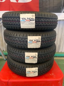 兵庫支店　ＢＳ　セイバーＳＬ101　庫出し在庫処分　2021年未使用品4本ｓｅｔ　155/65Ｒ14　軽自動車　0301-3