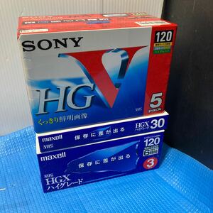 VHS ビデオカセットテープ 9本　未使用