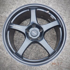 ☆社外　ホイール１本　18X8.5J　PCD.114.3　オフセット38　5穴　：31265