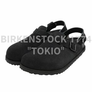 Birkenstock Birkenstock 1774 Tokio tokio flue Glain Кожаный замшевый черный черный 42 27 см новый