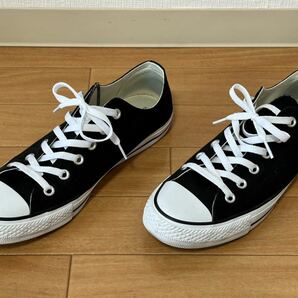 中古 美品 スニーカー CONVERSE コンバース NEXTAR110 26.5cm 黒 ブラック オールスター ALLSTAR ラバーソール キャンパス ローカット Loの画像7