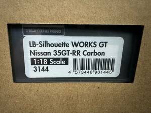  limitation ignition model ig1/18 LB- Silhouette Works GT Nissan 35GT-RR carbon LB-Silhouette WORKS GT ignition model IG3144