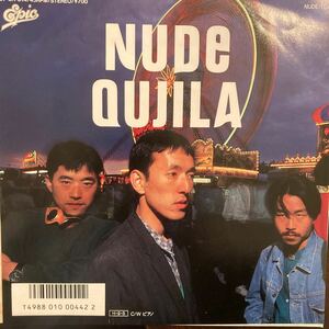 くじら QUJILA / Nude - ピアノ 邦楽 EP 7inch 見本盤 非売品 プロモ レコード ニューウェーブ ブギーファンク