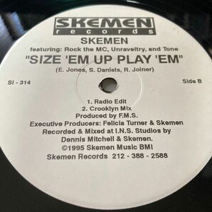SKEMEN / Under Pressure - Size Em Up Play Em 90's UNDERGROUND HIPHOP 12inch Single Rare Vinyl アングラ 自主盤 1995年の画像4