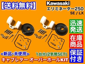 即納【送料無料】キャブレター オーバーホール KIT【エリミネーター 250 LX/SE】EL250A 1台分 リペア キット 燃調 キャブ ダイヤアフラム