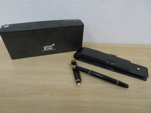 MONTBLANC モンブラン MEISTERSTUCK マイスターシュテック ボールペン ドイツ ブラック×ゴールド 筆記用具 激安1円スタート