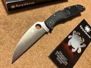 SPYDERCO C10FPWCBK ENDURA FLAT WC PLN VG-10 スパイダルコ エンデューラ4 ウォーンクリフ 直刃 ブラックFRN 未使用新品保管品 