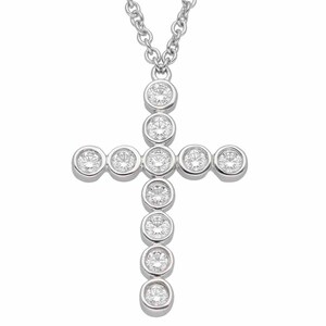 TIFFANY&Co. ティファニー ダイヤモンド ジャズクロス ペンダント ネックレス PT950 プラチナ