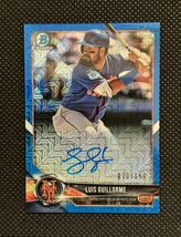 2018 Topps Bowman Chrome Baseball Blue Mojo Refractor 1st Auto Luis Guillorme 150枚限定直筆サインカード　70/150 _画像1