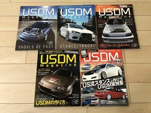 USDM magazine USDMマガジン vol.2〜6 中古 5冊セット 内外出版社 HONDA シビック stance