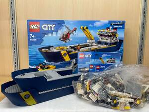 #1442 LEGO/レゴ シティ 60266 CITY 海の探検隊 海底探査船 パーツ揃未確認 ジャンク品