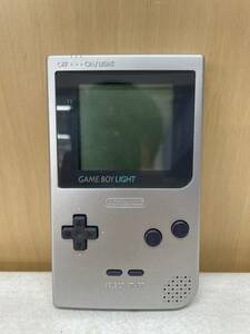 #1515 GAMEBOY LIGHT/ゲームボーイライト シルバー MGB-101 通電確認済 本体のみ 動作未確認