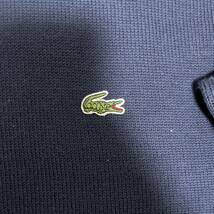 1円〜LACOSTE ラコステ クルーネックニット セーター ロゴ デザイナーズ アメカジ ヴィンテージ ビンテージ ゴルフウェア ネイビー 4_画像4