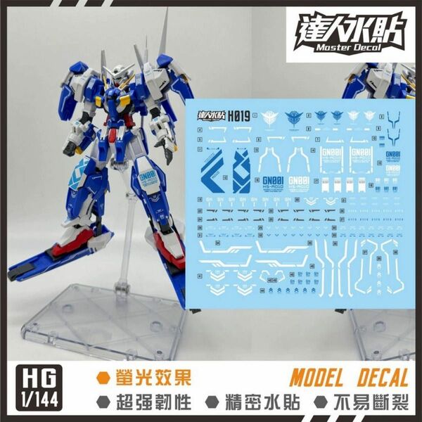 HGOO ガンダム アヴァランチエクシアダッシュ用水転写デカール(達人)