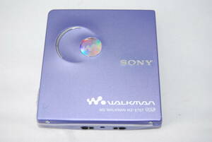 ★特選品★外観良好★再生、音出しOK★ SONY ソニー MDウォークマン MZ-E707 パープル #SA-400