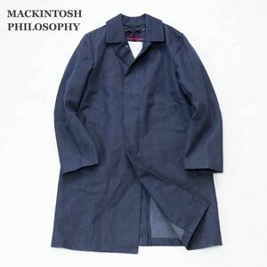 【MACKINTOSH PHILOSOPHY】マッキントッシュフィロソフィー　ステンカラーコート　ライナー付き