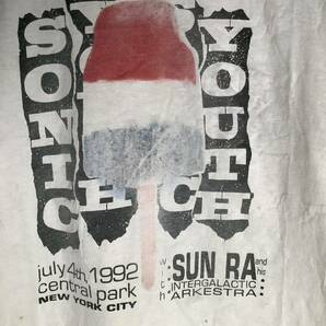 1992 Sonic Youth Sun Ra 共演ライブ 当時もの ONEITA製 サイズL オルタナティブ ロック 80s 90s ヴィンテージ Tシャツの画像2