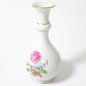 マイセン ベーシックフラワー フラワーベース 高さ約18cm 花瓶 花びん 小物 置物 金彩【60サイズ/同梱不可/大阪商品】【2497647/225/mrrz】