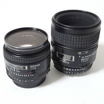 Nikon ニコン AF MICRO 60mm 1:2.8D/50mm 1:1.4 レンズ2点セット 動作未確認【60サイズ/同梱不可/大阪商品】【2498418/098/mrrz】_画像1