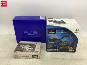 1円〜 同梱不可 ジャンク PlayStation2 本体、ロジクール GT FORCE 他