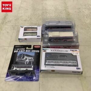 1円〜 TOMYTEC 等 ジオコレ THE トレーラーコレクションシリーズ 他 Nゲージ 他 鉄道車両陸送セットB バス2台セットB 他