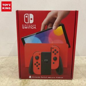 1円〜 動作確認/初期化済 Nintendo Switch 有機ELモデル HEG-001 マリオレッド