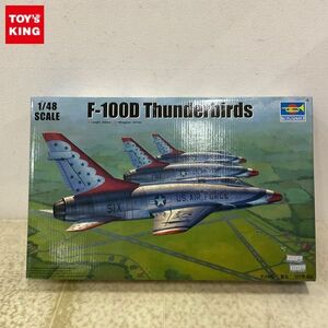 1円〜 トランペッター 1/48 F-100D スーパーセイバー サンダーバーズver.