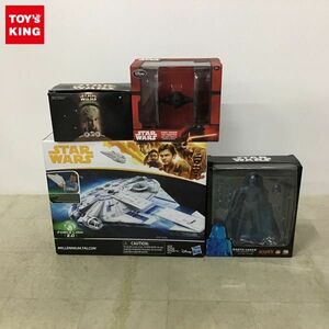 1円〜 未開封含 MAFEX STAR WARS ダース・ベイダー ホログラムVer. ディズニーストア ファーストオーダー タイファイター 他