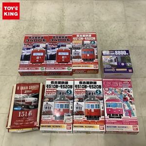 1円〜 未開封含 バンダイ Bトレインショーティー 名古屋鉄道 モ510形＋モ520形 旧急行色 江ノ島電鉄 500形 ポストペット モモ電 他