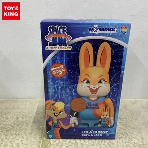 1円〜 未開封 メディコム・トイ R@BBRICK スペース・プレイヤーズ LOLA BUNNY 100% & 400%