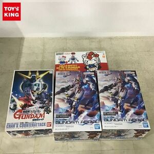 1円〜 バンダイ 機動戦士ガンダム 水星の魔女 FULL MECHANICS 1/100 ガンダムエアリアル、逆襲のシャア BB戦士 逆襲のシャアセット他