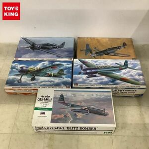 1円〜 ハセガワ 1/48 アラド Ar234B-2 ブリッツ ボマー、三菱 A6M2b 零式艦上戦闘機21型 大分航空隊 他