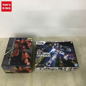 1円〜 バンダイ 1/100 MG ゲルググ シャア・アズナブル大佐機、GUNDAM FACTORY YOKOHAMA RX-78F00 ガンダム