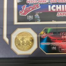 1円〜 箱無 THE HIGHLAND MINT WBC2006 優勝記念 イチロー フォトフレーム_画像5