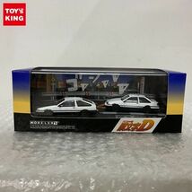 1円〜 モデラーズ 1/64 頭文字D セット Vol.1 藤原拓海 トレノ AE86 ＆ 乾信司 トレノ2ドア AE86_画像1