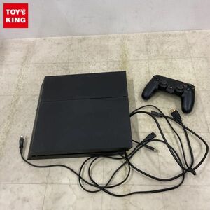 1円〜 箱無/動作確認/初期化済 PlayStation 4 本体 CUH-1200A ジェット・ブラック、ワイヤレスコントローラー CUH-ZCT1J他