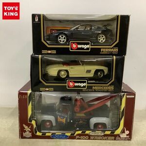 1円〜 ブラーゴ等 1/18 メルセデス ベンツ300SL ロードスター1957 1953 フォード F-100 レッカー 他