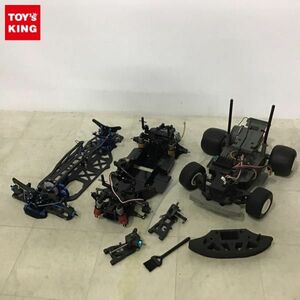 1円〜 訳あり ジャンク RC ラジコンカー シャーシ、タイヤ、フタバ S9405 サーボ、FP-R122JE 受信機 等