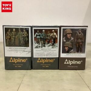 1円〜 未開封 Alpine Miniatures 1/35 他 S0004 The Defender of Normandy、16020 WSS MG Ammo Carrier 等 ガレージキット