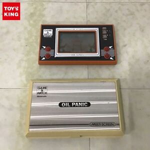 1円〜 ジャンク 箱無 Nintendo GAME＆WATCH ファイアアタック ID-29、オイルパニック OP-51