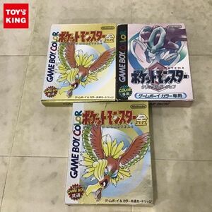 1円〜 ゲームボーイカラー ポケットモンスター金 2点 クリスタルバージョン 1点