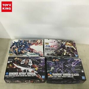 1円〜 HG 1/144 戦国アストレイ頑駄無、トランジェントガンダムグレイシャーホワイト他