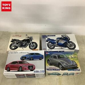 1円〜 タミヤ 1/24 フォルクスワーゲン 1300ビートル 1966年型、ハセガワ 1/12 スズキ GSX-R750（G）（GR71G）他の画像1